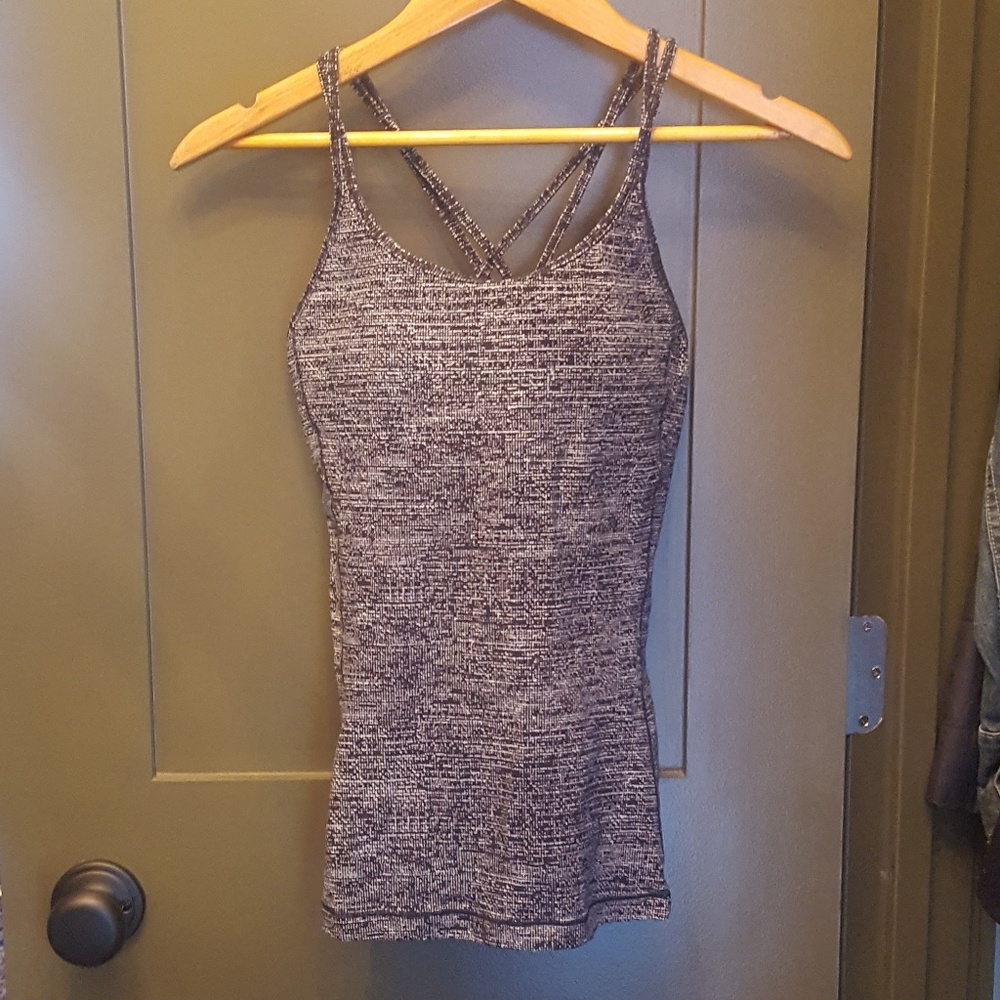 Lululemon Free to Be Tank | Nulu | Grey Multi | 4